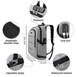 Travel Laptop Backpack,AMBOR Anti-Theft Business Laptop Backpack with USB Charging Port & Headphone