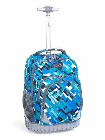 Tilami New Antifouling Design 18 Inch Oversized Load Multi-Compartment Wheeled Rolling Backpack