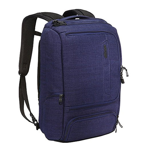 eBags Professional Slim Laptop Backpack for Travel, School & Business - Fits 17" Laptop - Anti-Theft - (Brushed Indigo)