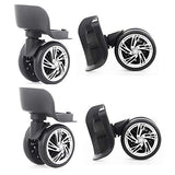 Katahomie Luggage Travel Suitcase Wheels 2.4 inch, Replacement Outdoor Caster Wheel- 2Pair