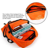 Crossgear Multipurpose Backpack/Waist Bag 2-In-1 Travel Backpack Packable Hiking Daypack CR-0908OG