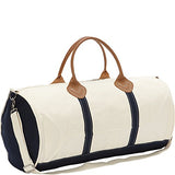 Rhombus Canvas Unisex-Adult Duffle Bag, Round, Black, One Size