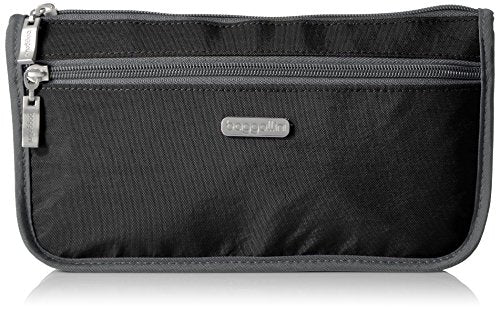 Baggallini Large Wedge Case, Black/Charcoal