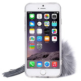 For iPhone 6S,AutumnFall Soft Transparent TPU Protect Phone With Fur Ball for iPhone 6/6S 4.7 Inch