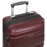 Dejuno Emerson 3-Piece Hardside Expandable Spinner Luggage Set, Burgundy