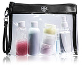 Travando Clear Toiletry Bag With 7 Bottles (Max.3.38Oz) | Tsa Travel Set For Liquids |