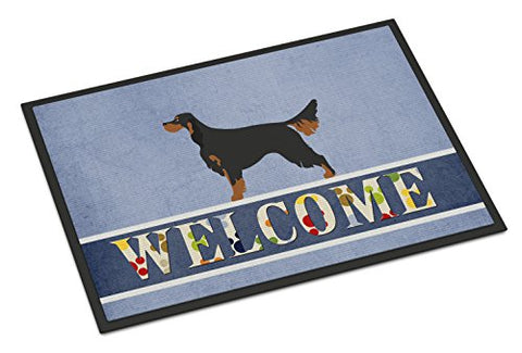 Caroline'S Treasures Gordon Setter Welcome Doormat, 24" X 36", Multicolor