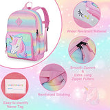 Unicorn Backpack for Little Girls,VASCHY Cute Rainbow Glitter Lightweight Water Resistant Preschool Backpack for Kids,Toddlers Kindergarten School Bag
