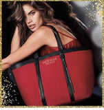 Victoria'S Secret 2017 Limited Edition Red Studded Fringe Tote Bag Nwt