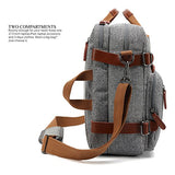 Coolbell Convertible Backpack Messenger Bag Shoulder Bag Laptop Case Handbag Business Briefcase