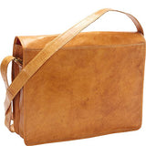 Sharo Leather Bags Computer Messenger Bag (Orange-Yellow)