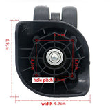 Replacement Luggage Wheel Repair Suitcase Bag Parts Spinner Wheels (W055) For Customs Box (A Set