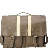 Sharo Leather Bags Woman'S Computer Brief And Messenger Bag (Taupe)