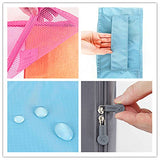 Packing Cubes Set,Mossio Waterproof 3 Packing Cubes and 3 Pouches Light Pink