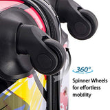 Flieks Graphic Print Luggage Set 3 Piece ABS + PC Spinner Travel Suitcase (Watercolor Painting)