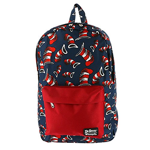 Dr. Seuss Cat in the Hat All Over Hat Print Backpa Standard