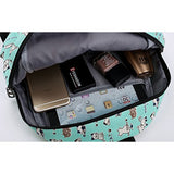 Lightweight Canvas Mini Backpack for Women, Teens (Cat Blue Small V2)