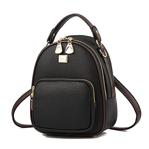 Gashen Women'S Mini Pu Leather Backpack Purse Casual Drawstring Daypack Convertible Shoulder Bag