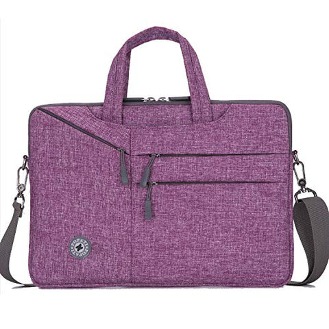 YOUPECK 15.6 Inch Laptop Sleeve Case Messenger Shoulder Bag Padded Nylon Shockproof Waterproof