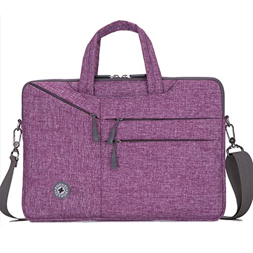 YOUPECK 15.6 Inch Laptop Sleeve Case Messenger Shoulder Bag Padded Nylon Shockproof Waterproof