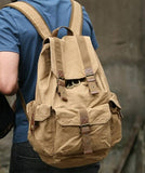 Vagabond Traveler 20" Large Sport Washed Canvas Backpack C04.Grn