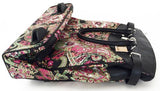Trendy Flyer Computer/Laptop Rolling Bag 2 Wheel Case Paisley Green
