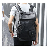 Berchirly Mens Large Laptop Backpack Outdoor Camping Hiking Daypack Travel Rucksack Black