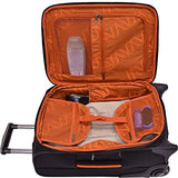 Traveler’S Choice  Birmingham Lightweight Expandable Rugged Rollaboard Rolling Luggage - Black