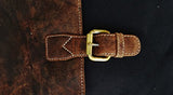 Genuine Leather Vintage 15.6" Laptop Canvas Messenger Satchel Bag