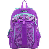 Fuel Backpack & Lunch Bag Bundle, Grape/Turqoise/Colorful Butterflies Print