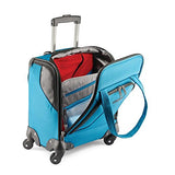 American Tourister Zoom Spinner Tote Carry-On Luggage, Teal Blue