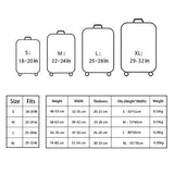 Dofover 18"/20"/24"/28"/32" Creative Printed Luggage Cover Spandex Travel Suitcase Protective Cover