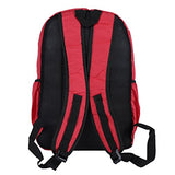 Damara Womens Sporty Versatile Multilayer Laptop Computer Backpack,Red
