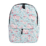 Damara Womens Allover Zipper Utility Expandable Canvas Backpack,Light Green