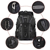 Cross Gear TSA Laptop Backpack with USB Charging Port and Combination Lock- Fits Most 17.3 Inch