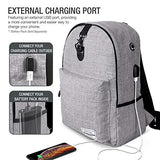 XDesign Travel Laptop Backpack with USB Charging Port +Anti-Theft Lock [Water Resistant] Slim