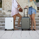 SwissGear 7272 Energie Hardside Expandable Luggage with Spinner Wheels, White, Carry-On 19-Inch