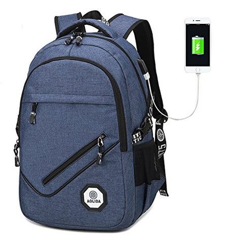 Dofover 15.6 Travel Business Computer/Laptop Backpack with USB Charging Port ,Water Resistant