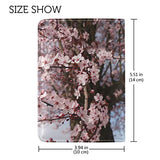Passport Cherry Blossom Tree Travel Genuine Leather Wallet Cover Case for Womens Mens Kids