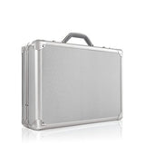 Solo Fifth Avenue 17.3 Inch Laptop Attaché Briefcase, Hard-Sided With Combination Locks, Silver