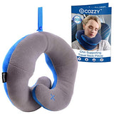 BCOZZY Chin Supporting Patented Travel Pillow - Prevents The Head from Falling Forward in Any Sitting Position, Providing Comfort and Support for The Neck and Head. Adult Size (Gray)