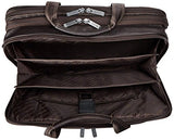 Kenneth Cole Reaction Leather Double Gusset Computer Case, Brown, One Size
