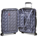 Dejuno Logan 3-Piece Hardside Spinner Combination Lock Luggage Set, Navy