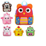 Samber Children Backpacks 3D Cute Zoo Animal Cartoon Schoolbag (Owl)
