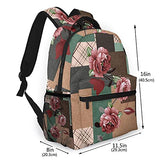 Multi leisure backpack,Silk Scarf Design Fashion Textile, travel sports School bag for adult youth College Students