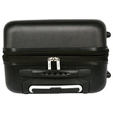 Travelers Club Luggage 3-Piece Expandable Hardsided 2-in-1, Black Luggage Set One Size