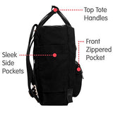 Fjallraven - Kanken No.2 Black Mini Backpack for Work, Black