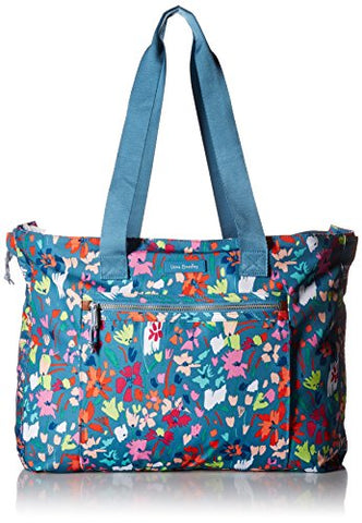 Vera Bradley Lighten Up Expandable Tote, Polyester, Superbloom Sketch