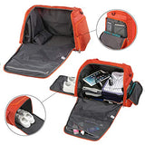 Gonex 60L Travel Duffle Bag, Weekender Overnight Duffel Bag with Shoe Compartment Orange