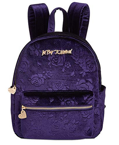 Betsey Johnson Small Rose Backpack Purple